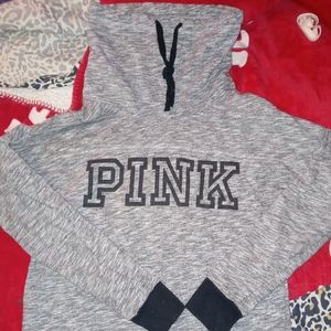 Pink Victoria Secret Cowl Neck hoodie